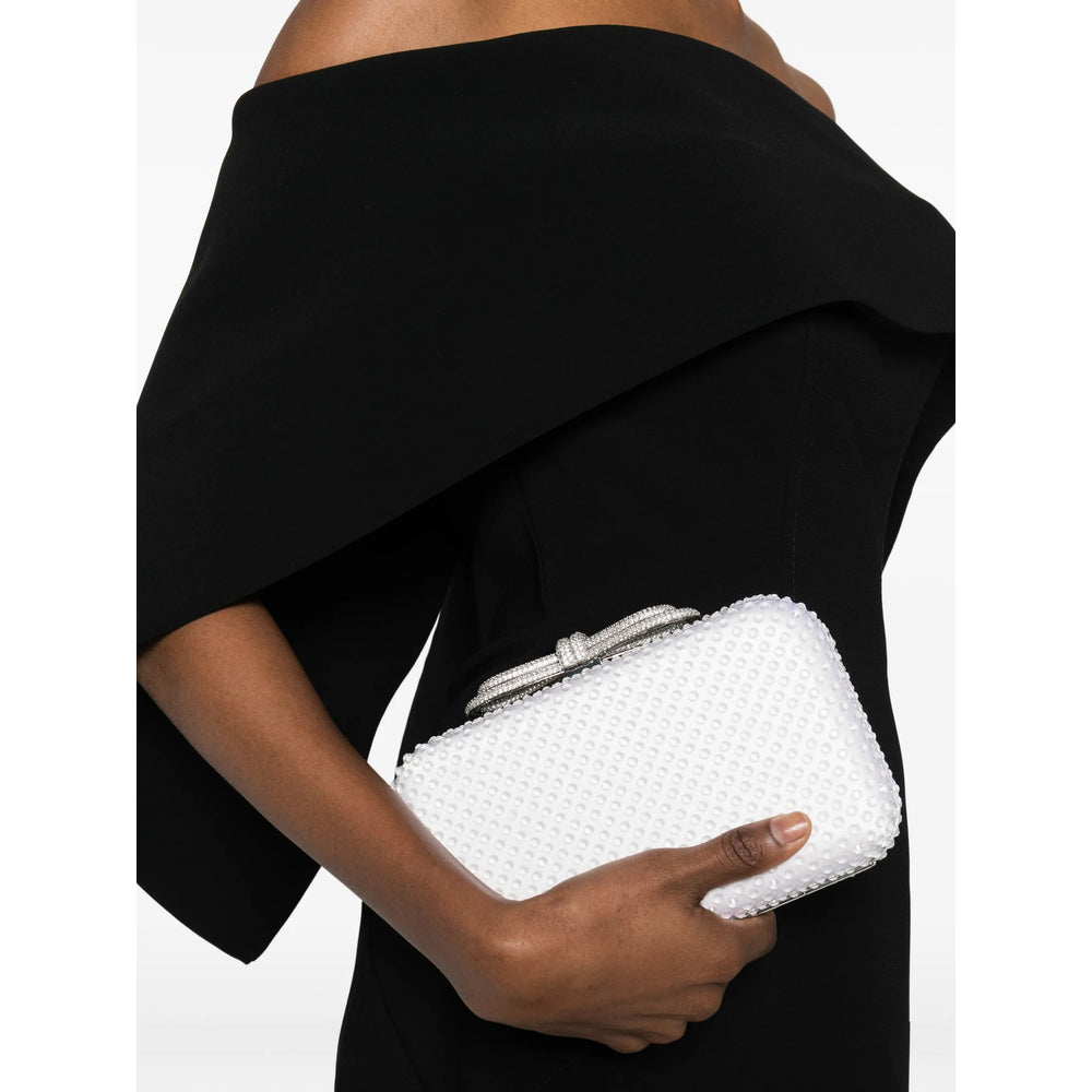 Mach & Mach White Clutch Bags Women MACH & MACH