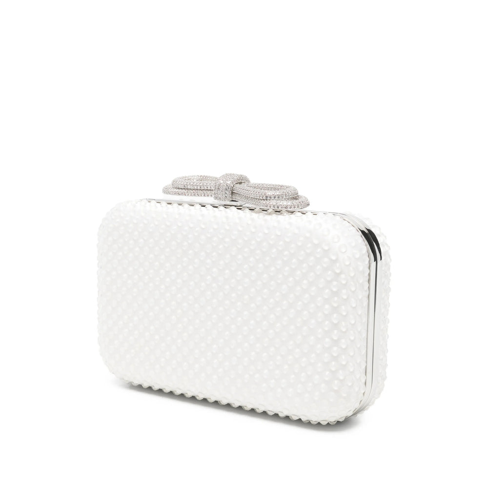 Mach & Mach White Clutch Bags Women MACH & MACH