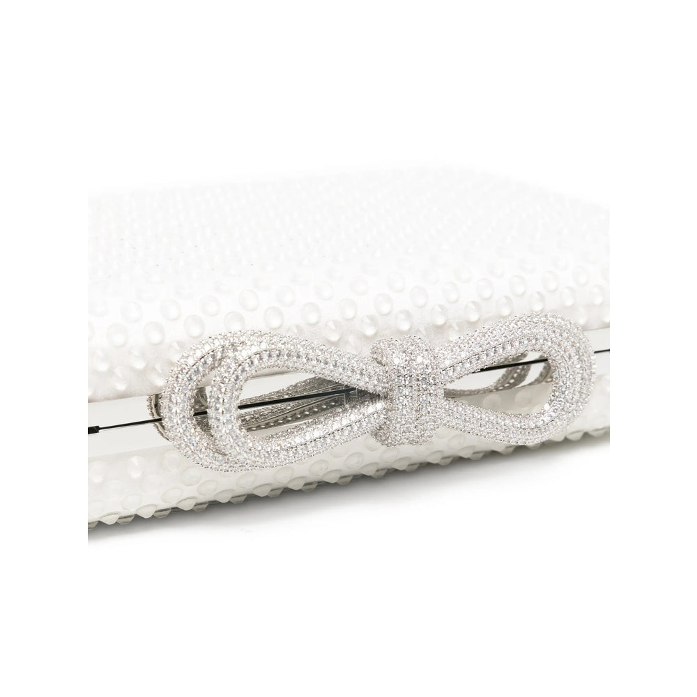 Mach & Mach White Clutch Bags Women MACH & MACH