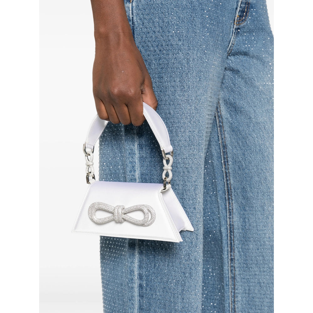 Mach & Mach White Tote Bags Women MACH & MACH