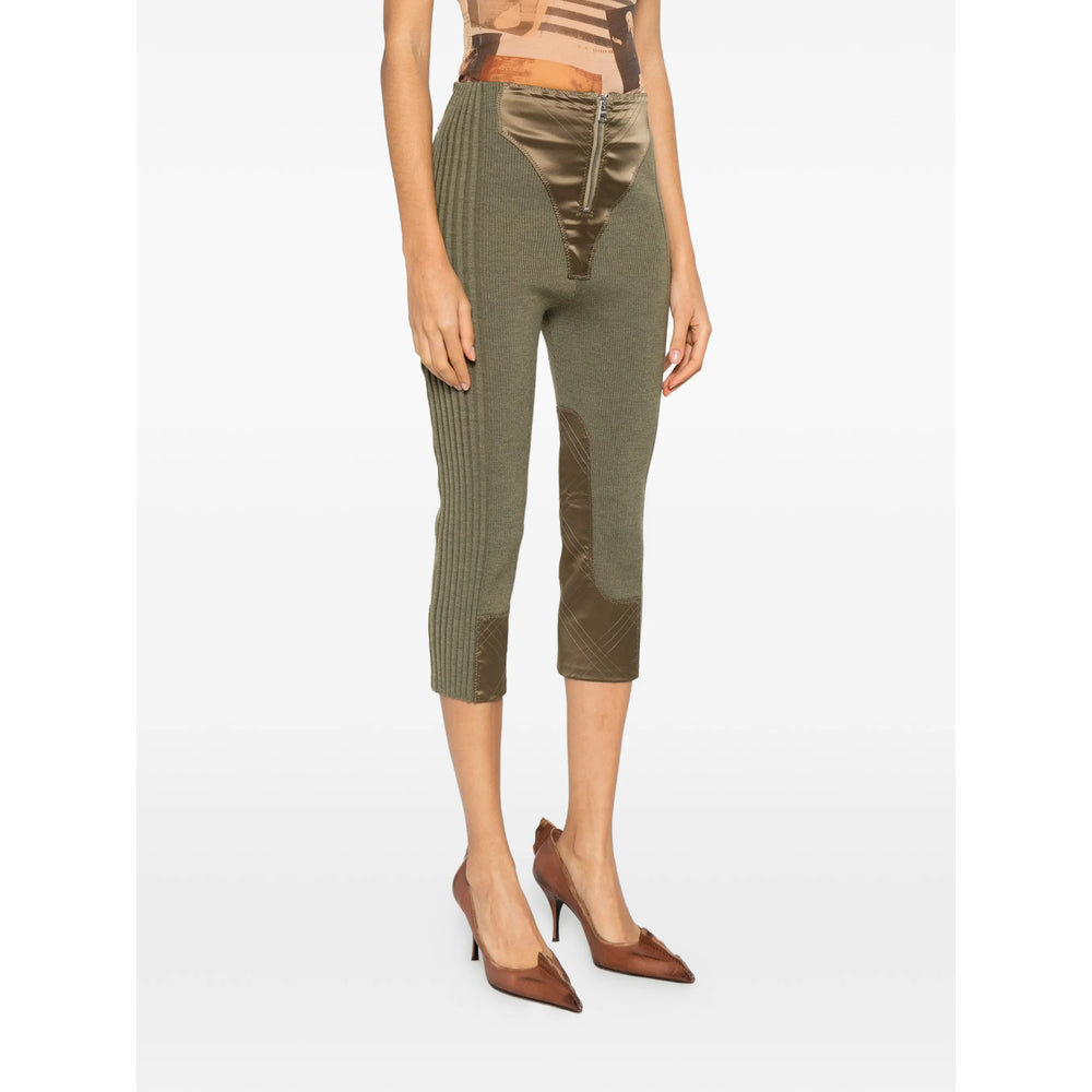 Jean Paul Gaultier Green Trousers - Cropped Trousers Women JEAN PAUL GAULTIER