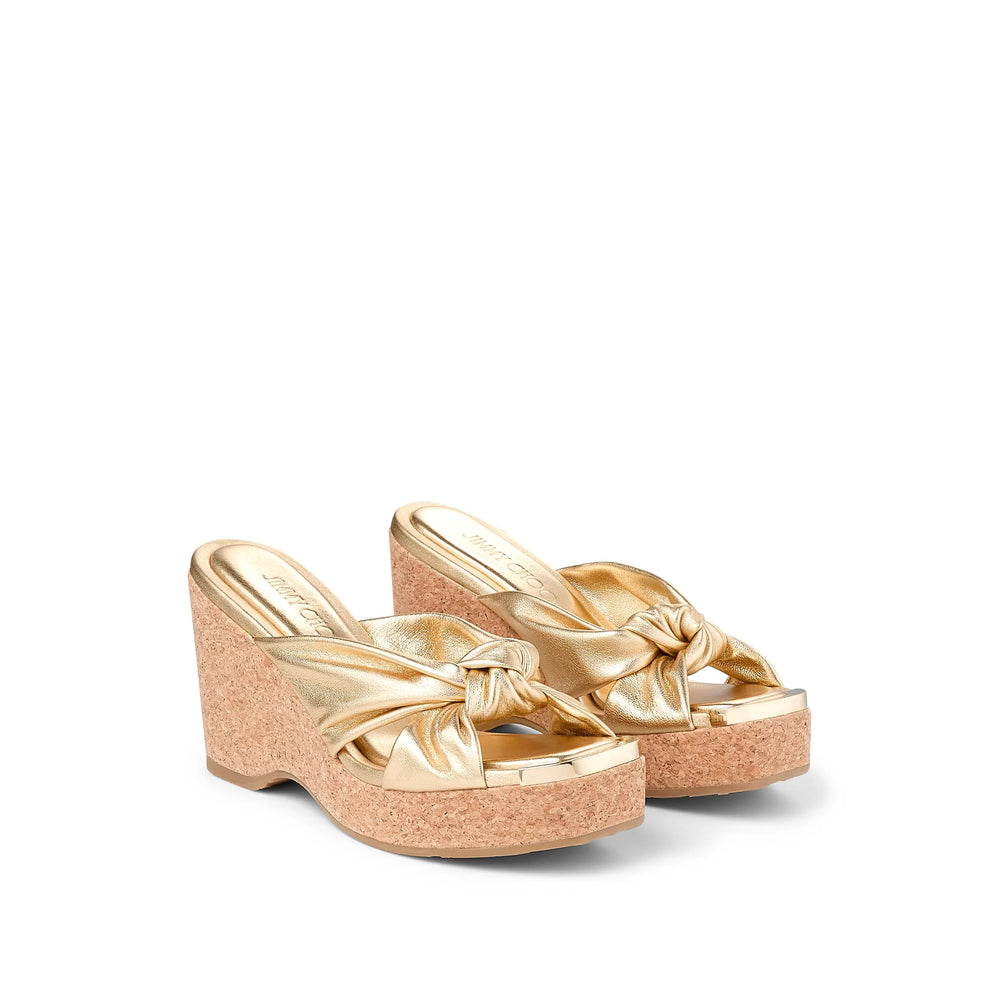 Jimmy Choo Gold Sandals Women JIMMY CHOO