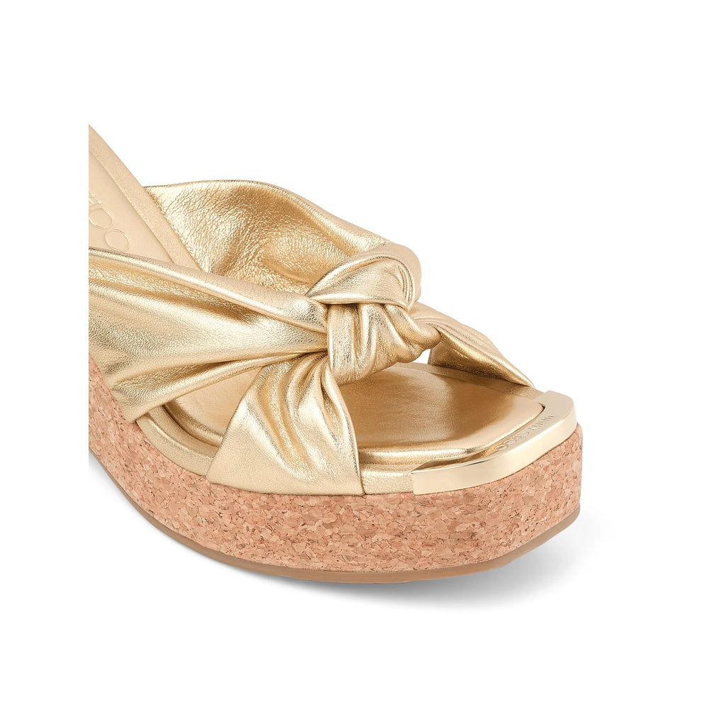 Jimmy Choo Gold Sandals Women JIMMY CHOO