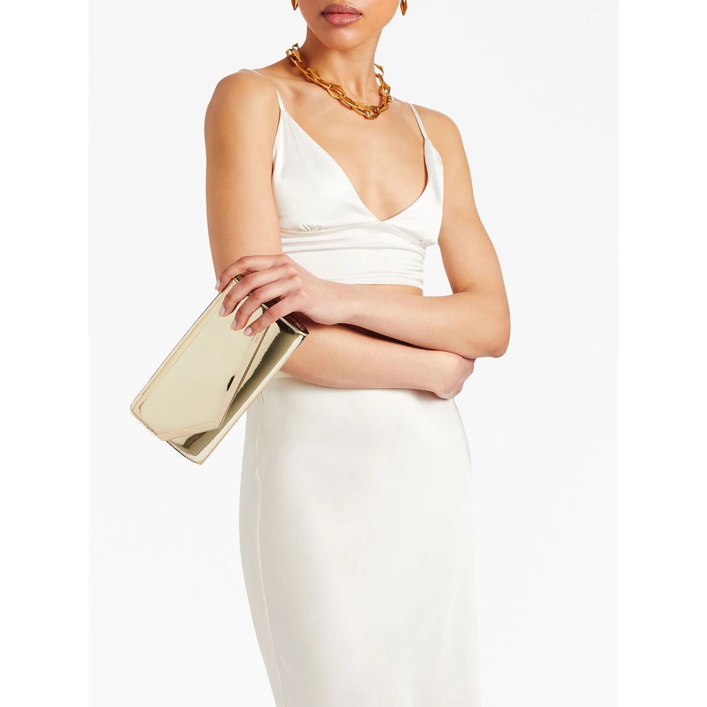 Jimmy Choo Gold Clutch Bags Women