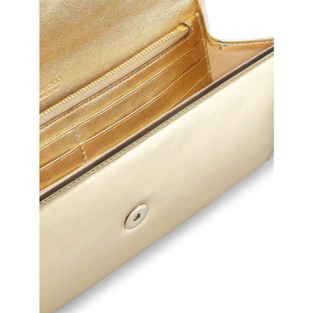 Jimmy Choo Gold Clutch Bags Women