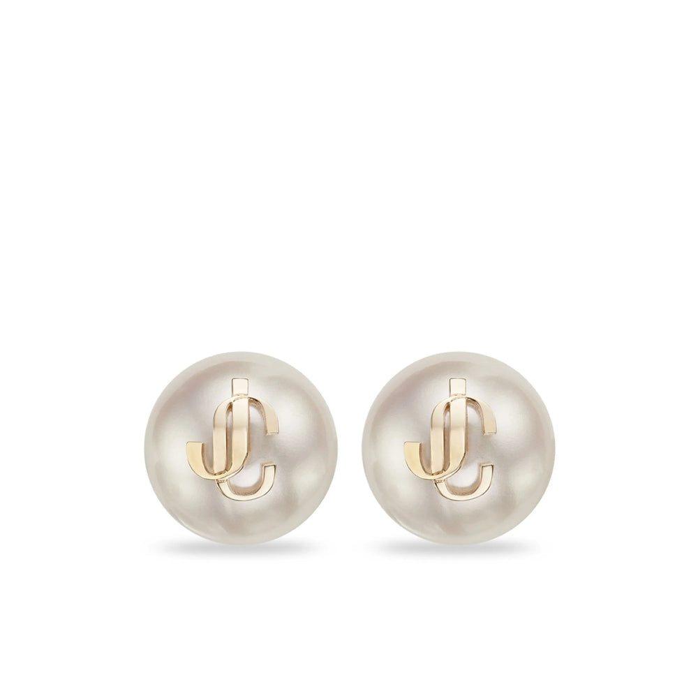 Jimmy Choo White Earrings Women JIMMY CHOO