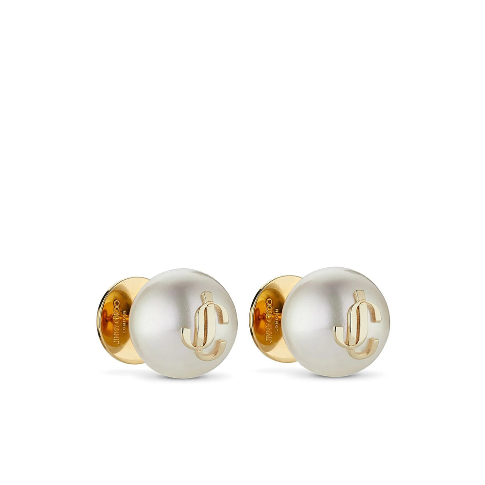 Jimmy Choo White Earrings Women JIMMY CHOO