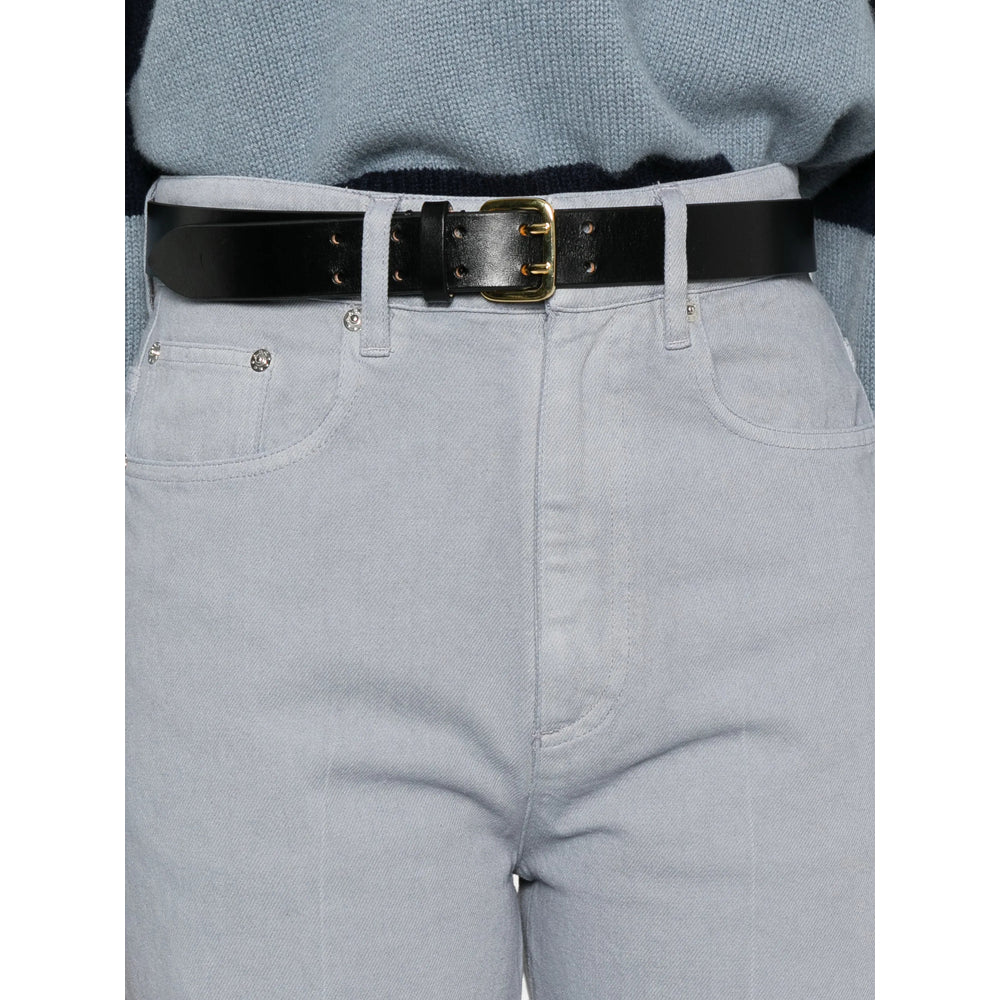 A.P.C. Grey Denim - Wide-Leg Jeans Women A.P.C.