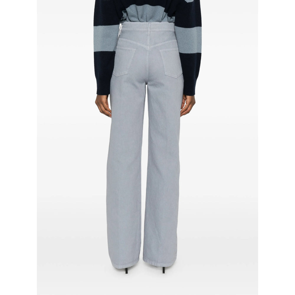 A.P.C. Grey Denim - Wide-Leg Jeans Women A.P.C.