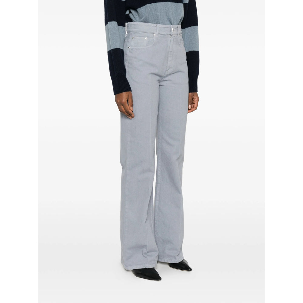 A.P.C. Grey Denim - Wide-Leg Jeans Women A.P.C.