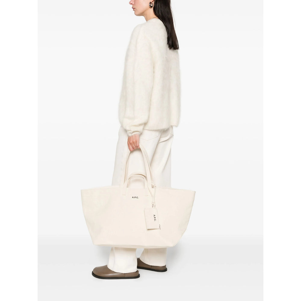 A.P.C. White Tote Bags Women A.P.C.