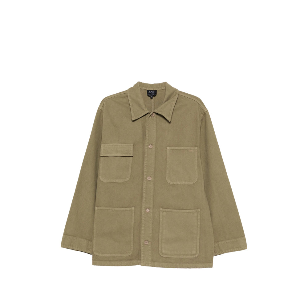 A.P.C. Green Jackets - Shirt Jackets Men A.P.C.