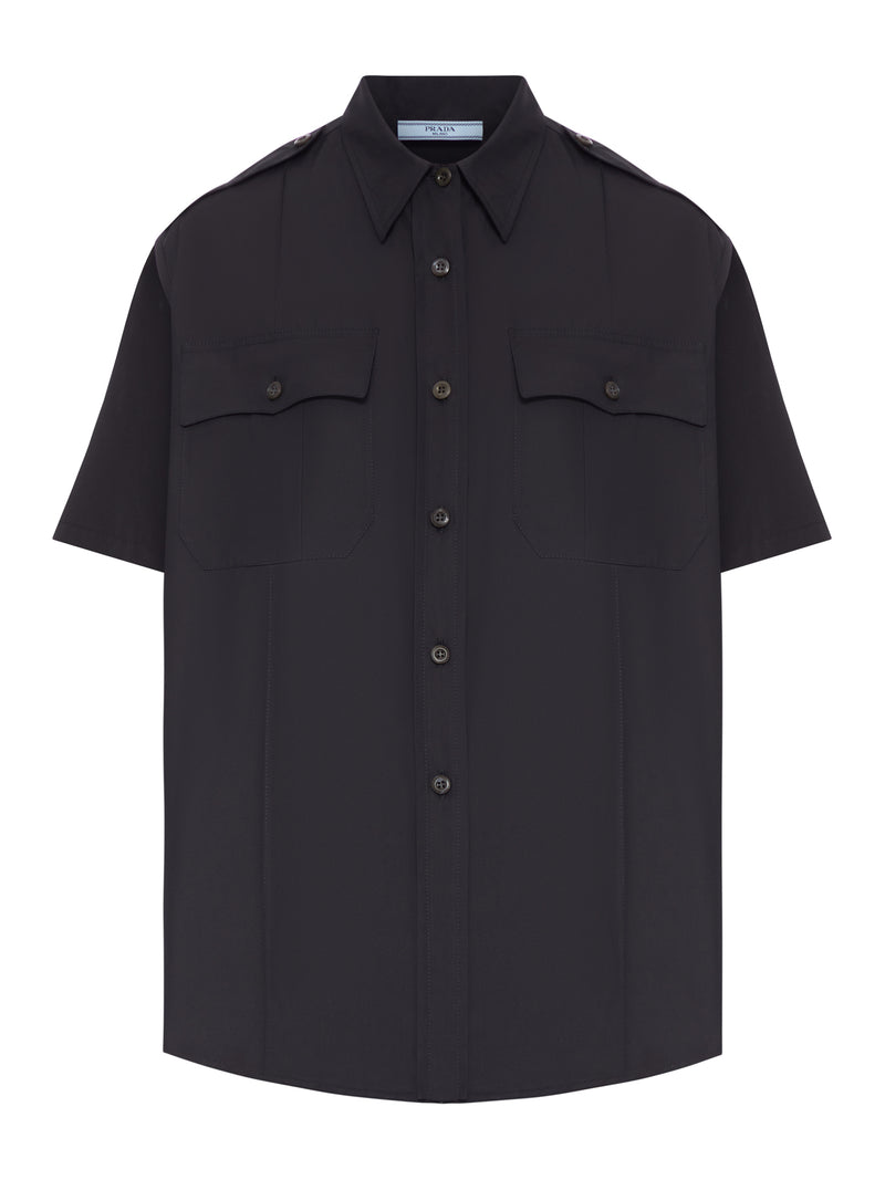 Prada Women Short-Sleeved Poplin Shirt PRADA