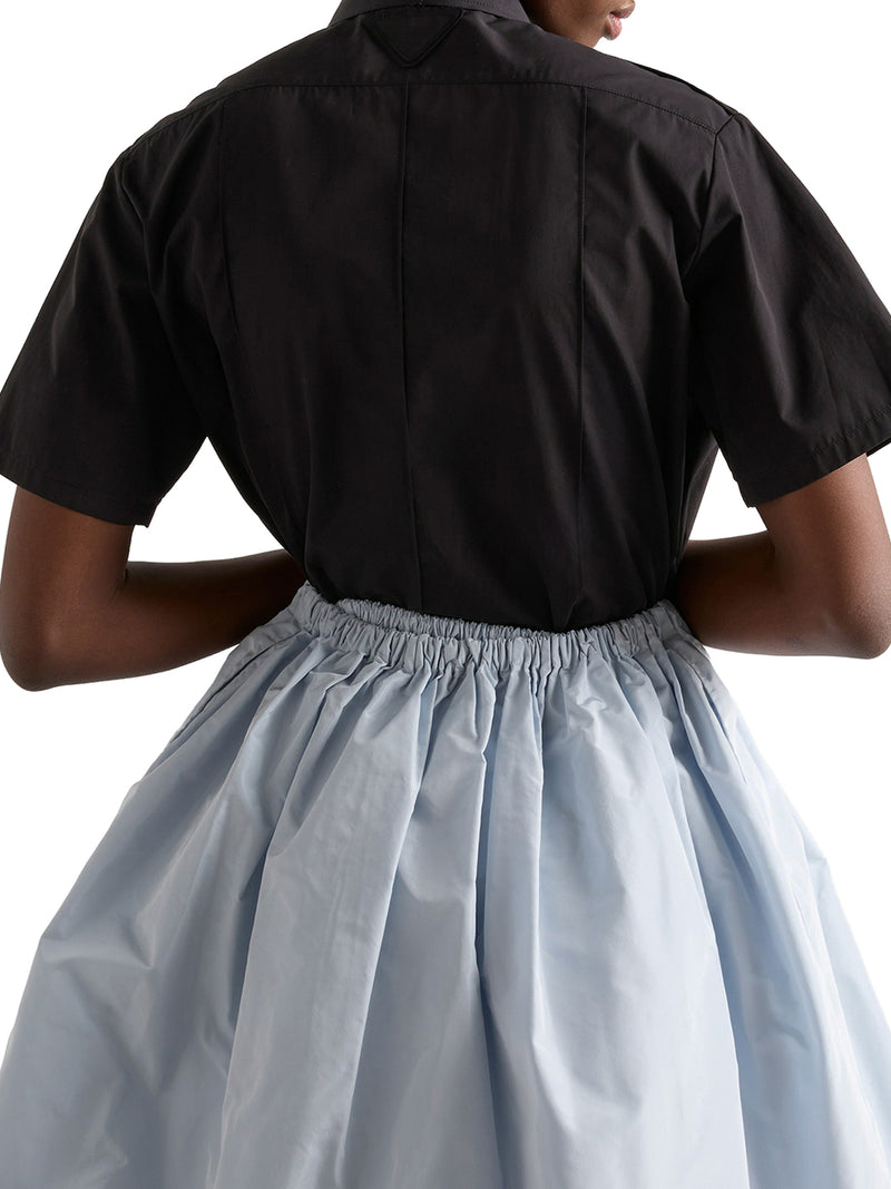Prada Women Short-Sleeved Poplin Shirt PRADA