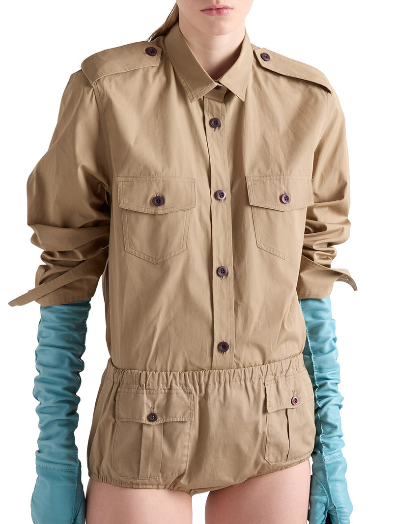 Prada Women Cotton Poplin Shirt PRADA
