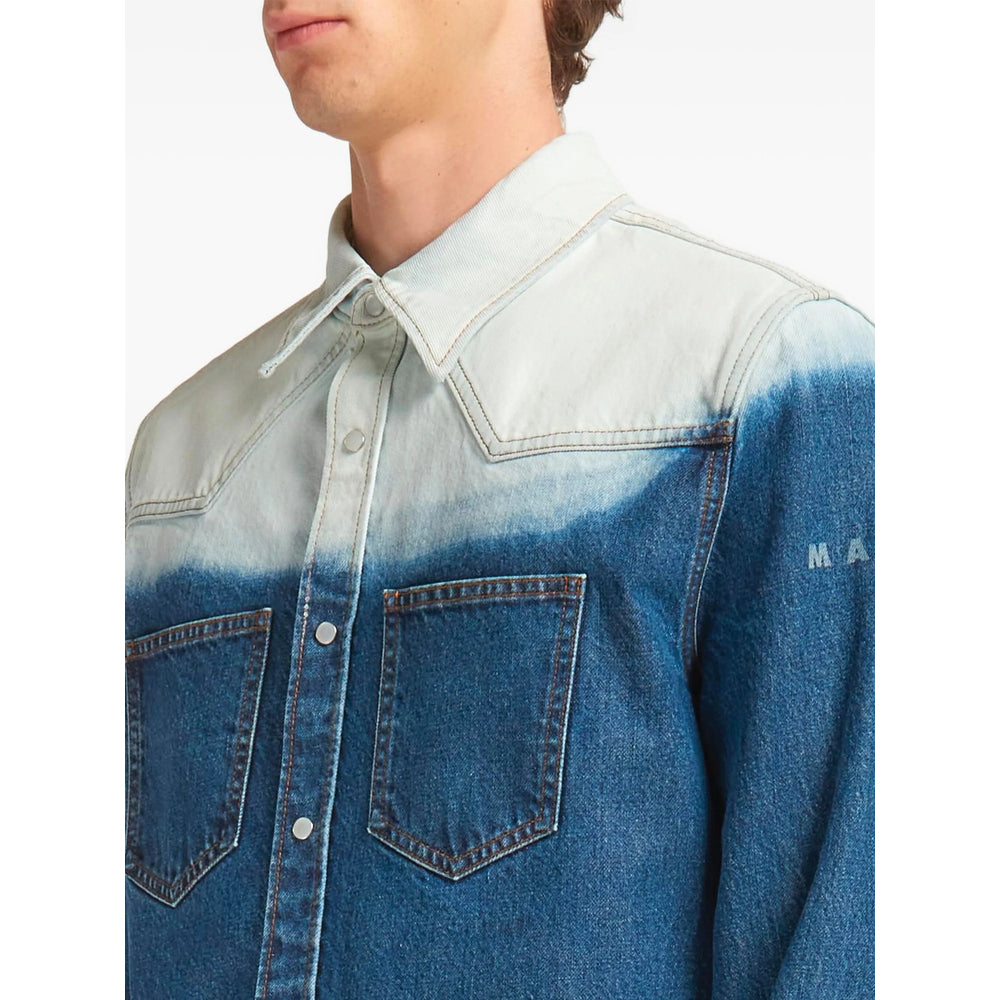 Marni Blue Shirts Men MARNI