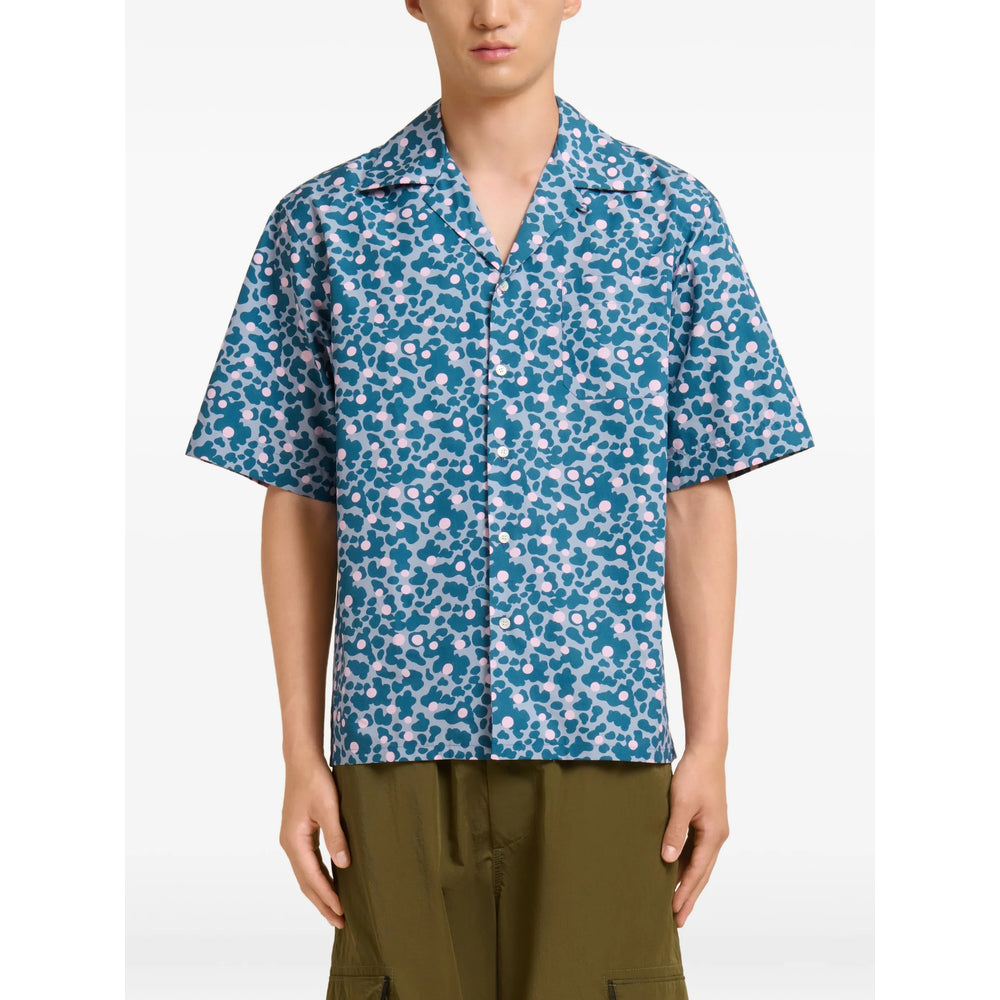 Marni Blue Shirts Men MARNI
