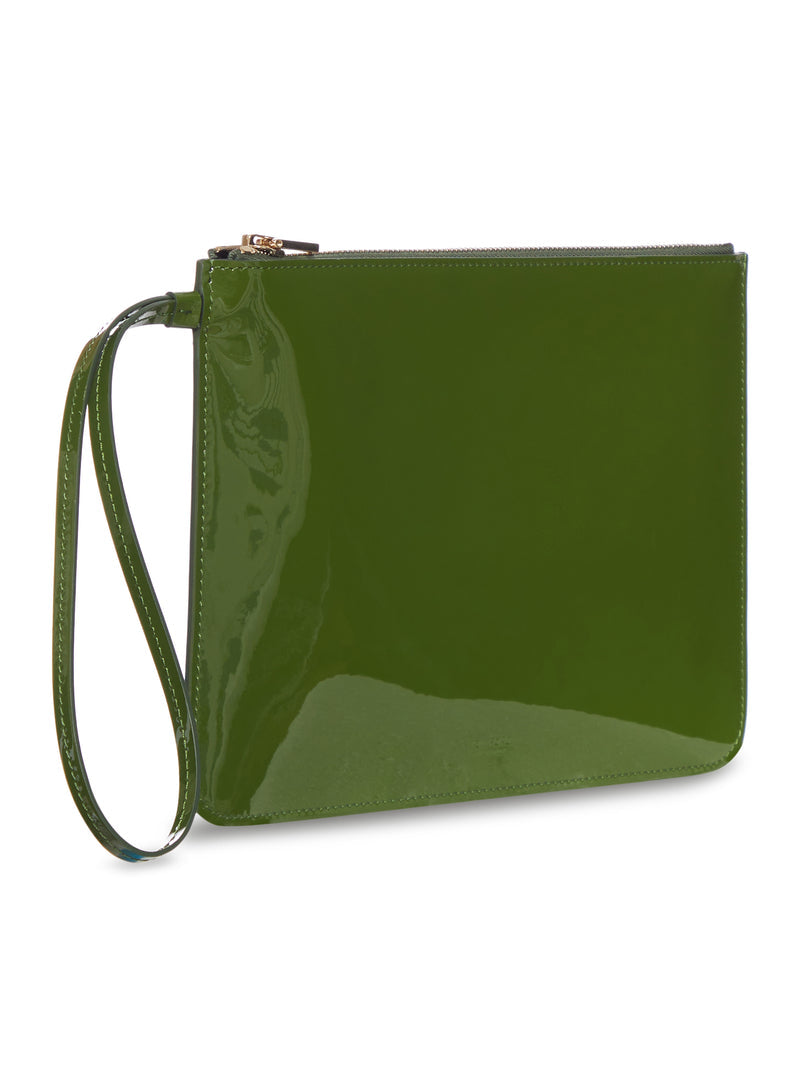Tom Ford Women Tom Ford Green Patent Leather Clutch TOM FORD