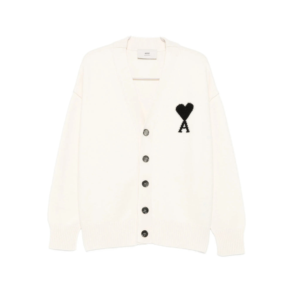 Ami Paris Neutrals Sweaters & Knitwear - Cardigans Men