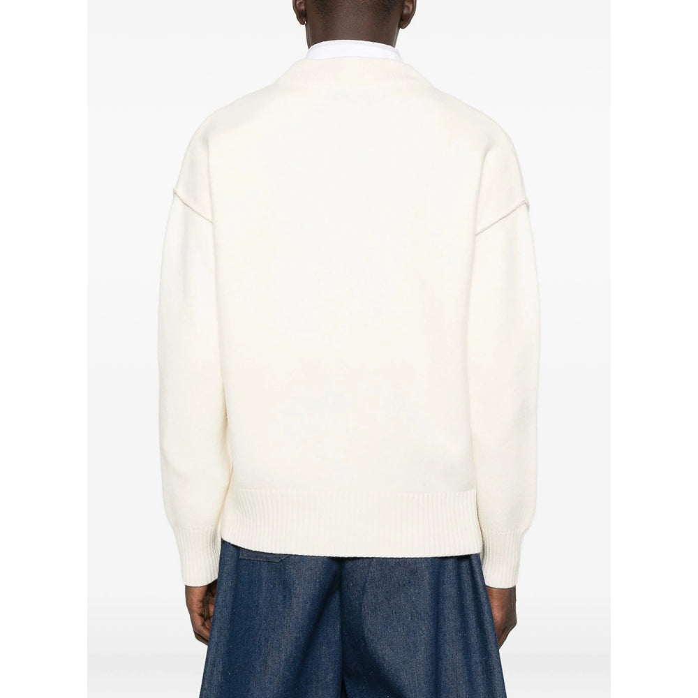 Ami Paris Neutrals Sweaters & Knitwear - Cardigans Men