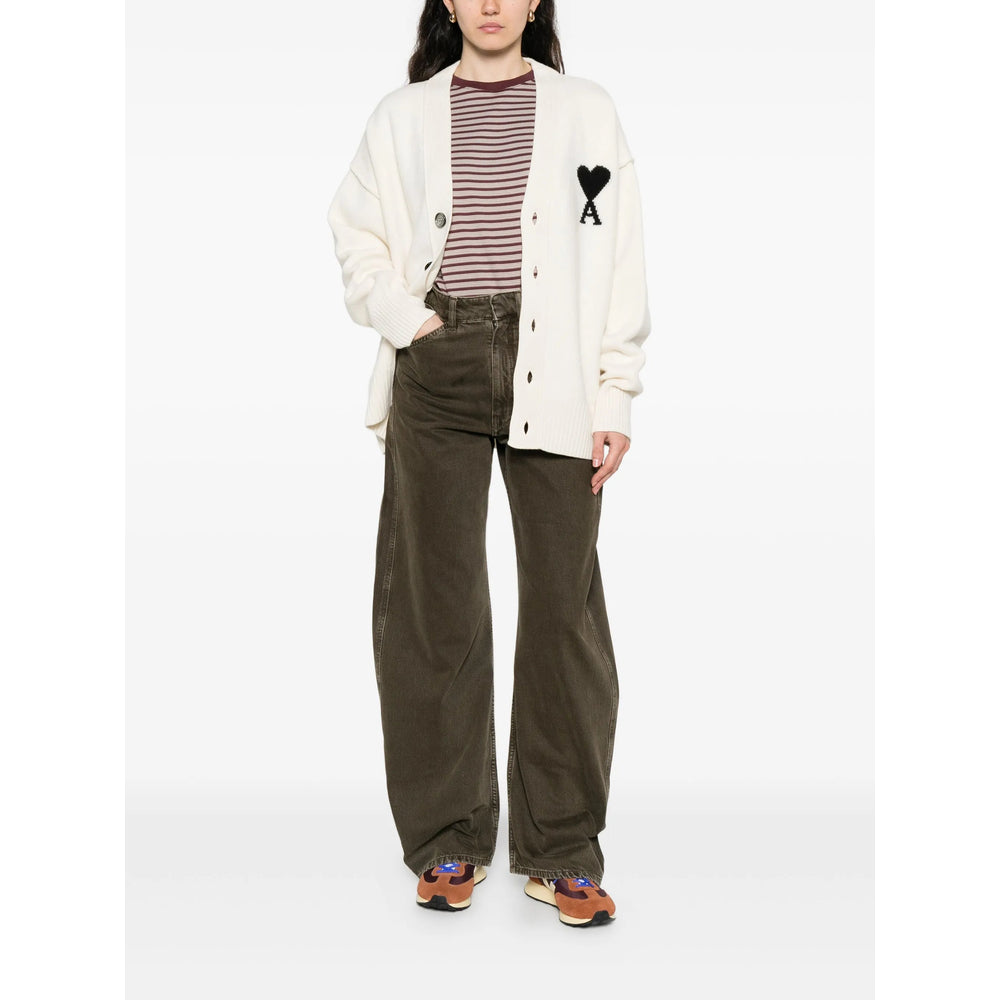 Ami Paris Neutrals Sweaters & Knitwear - Cardigans Men