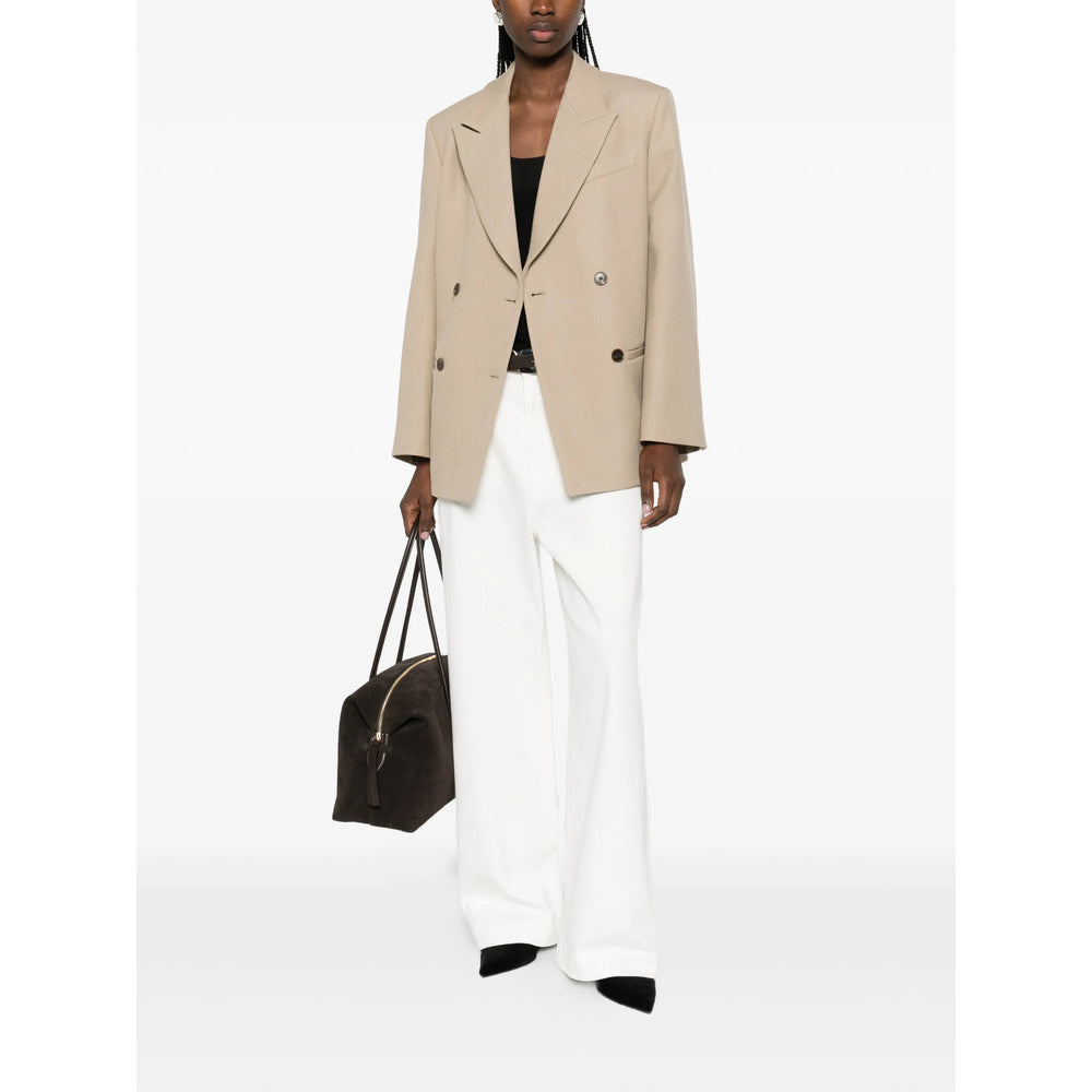 By Malene Birger Neutrals Coats - Double Breasted & Peacoats Women BY MALENE BIRGER