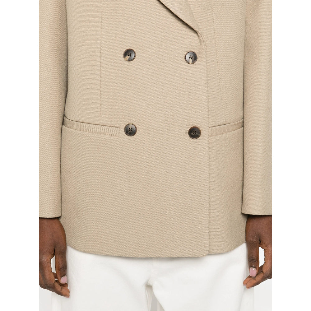 By Malene Birger Neutrals Coats - Double Breasted & Peacoats Women BY MALENE BIRGER