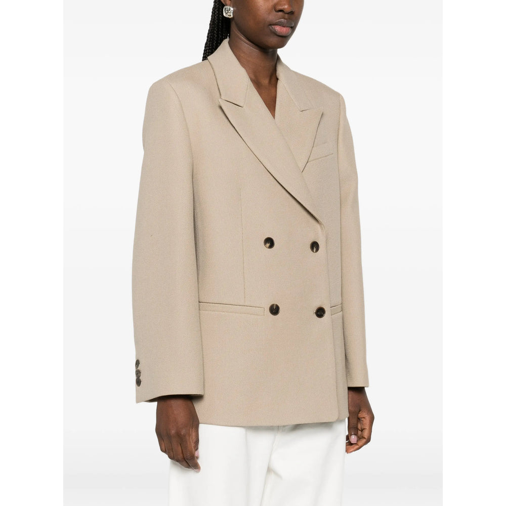 By Malene Birger Neutrals Coats - Double Breasted & Peacoats Women BY MALENE BIRGER