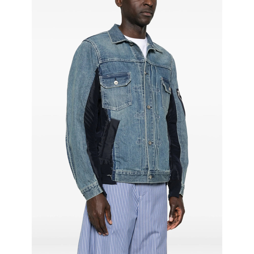Sacai Blue Jackets - Denim Jackets Men SACAI