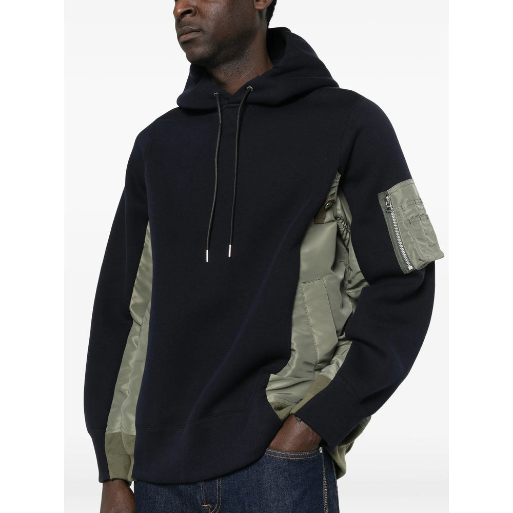 Sacai Blue Sweaters & Knitwear - Hoodies Men SACAI