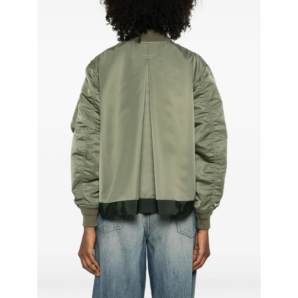 Sacai Green Jackets - Bomber Jackets Women SACAI