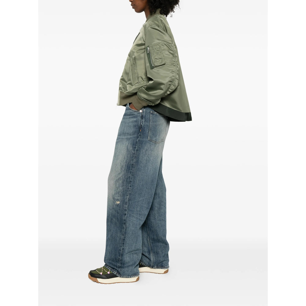 Sacai Green Jackets - Bomber Jackets Women SACAI
