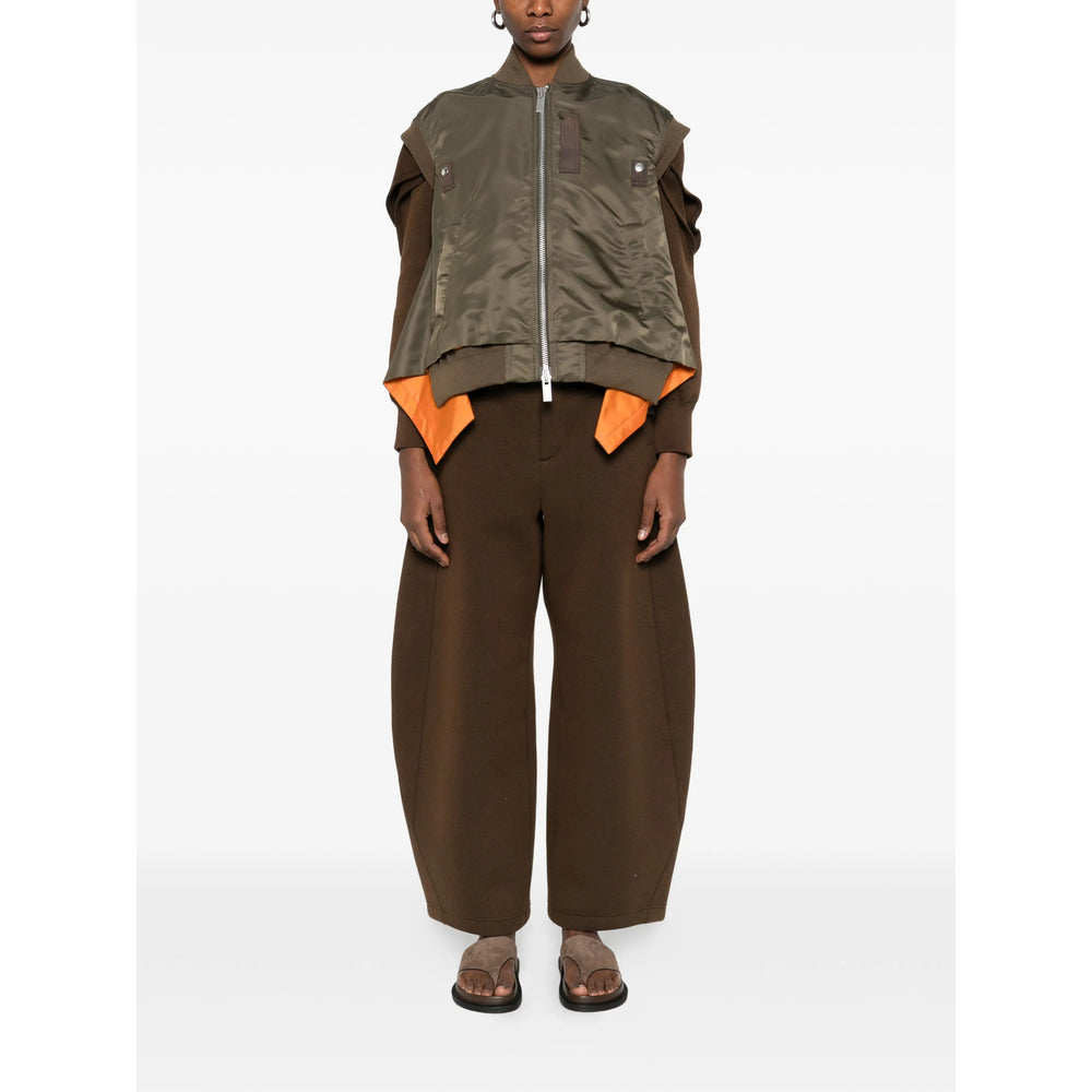 Sacai Green Jackets - Waistcoat & Gilets Women SACAI