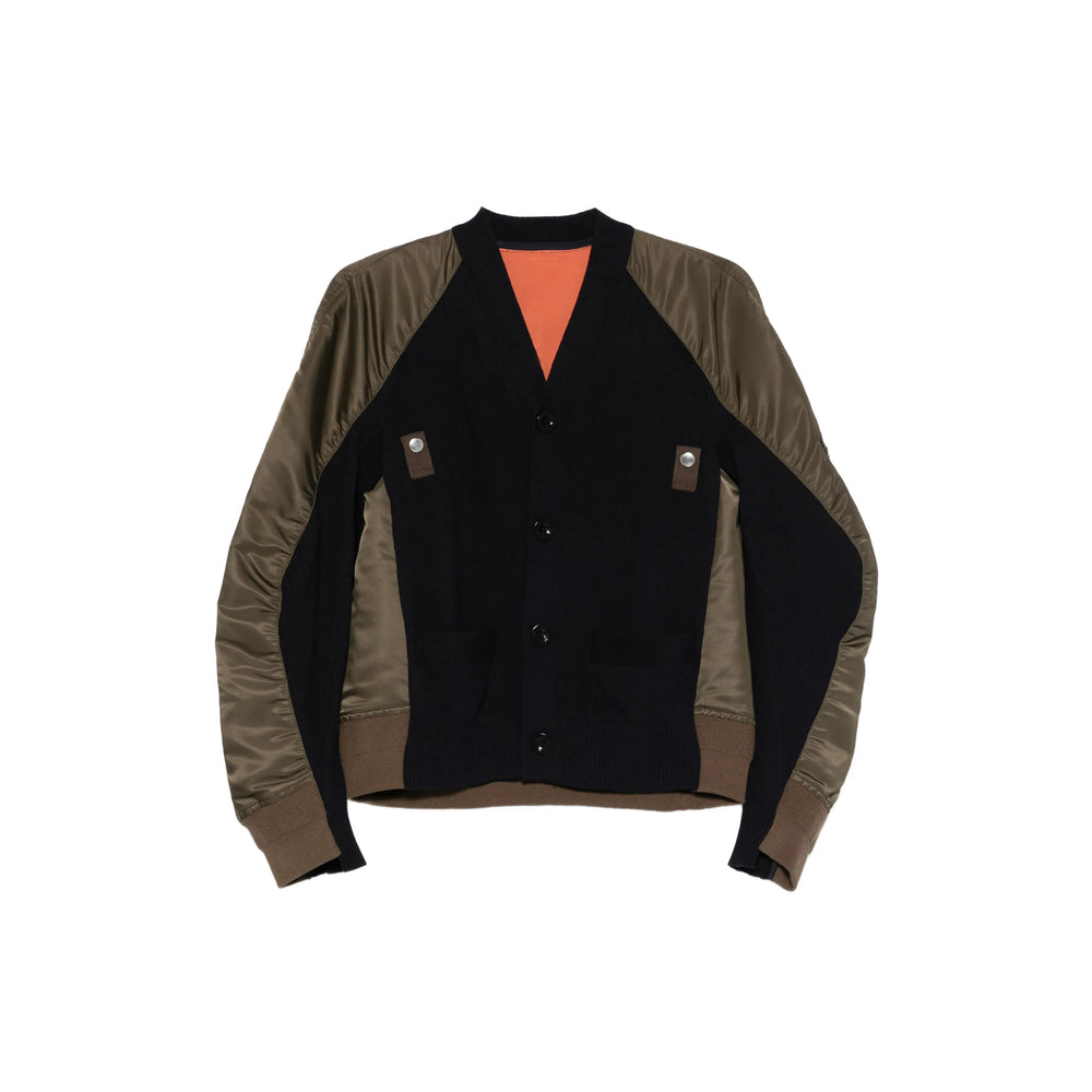 Sacai Green Knitwear - Cardigans Women SACAI