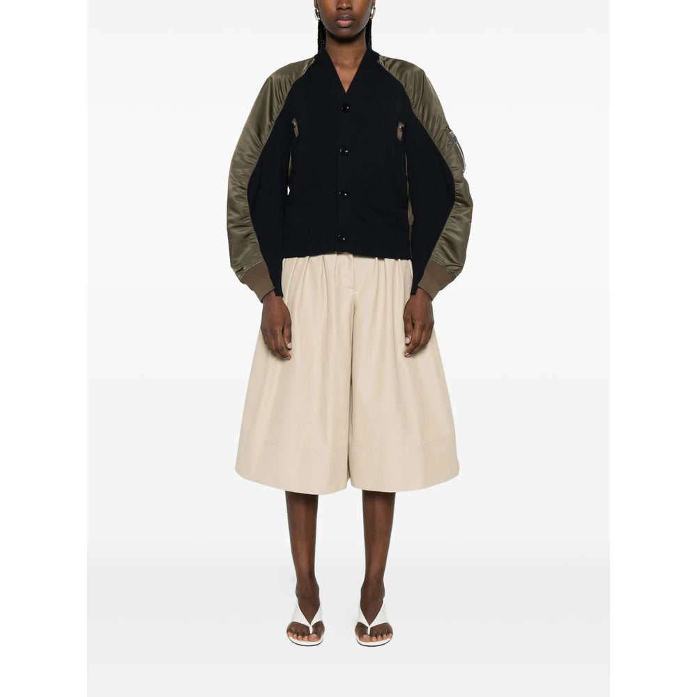 Sacai Green Knitwear - Cardigans Women SACAI