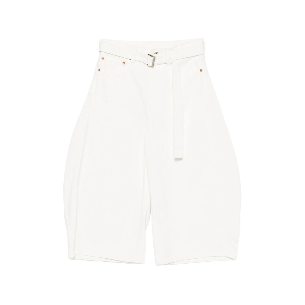 Sacai White Denim - Tapered Jeans Women SACAI