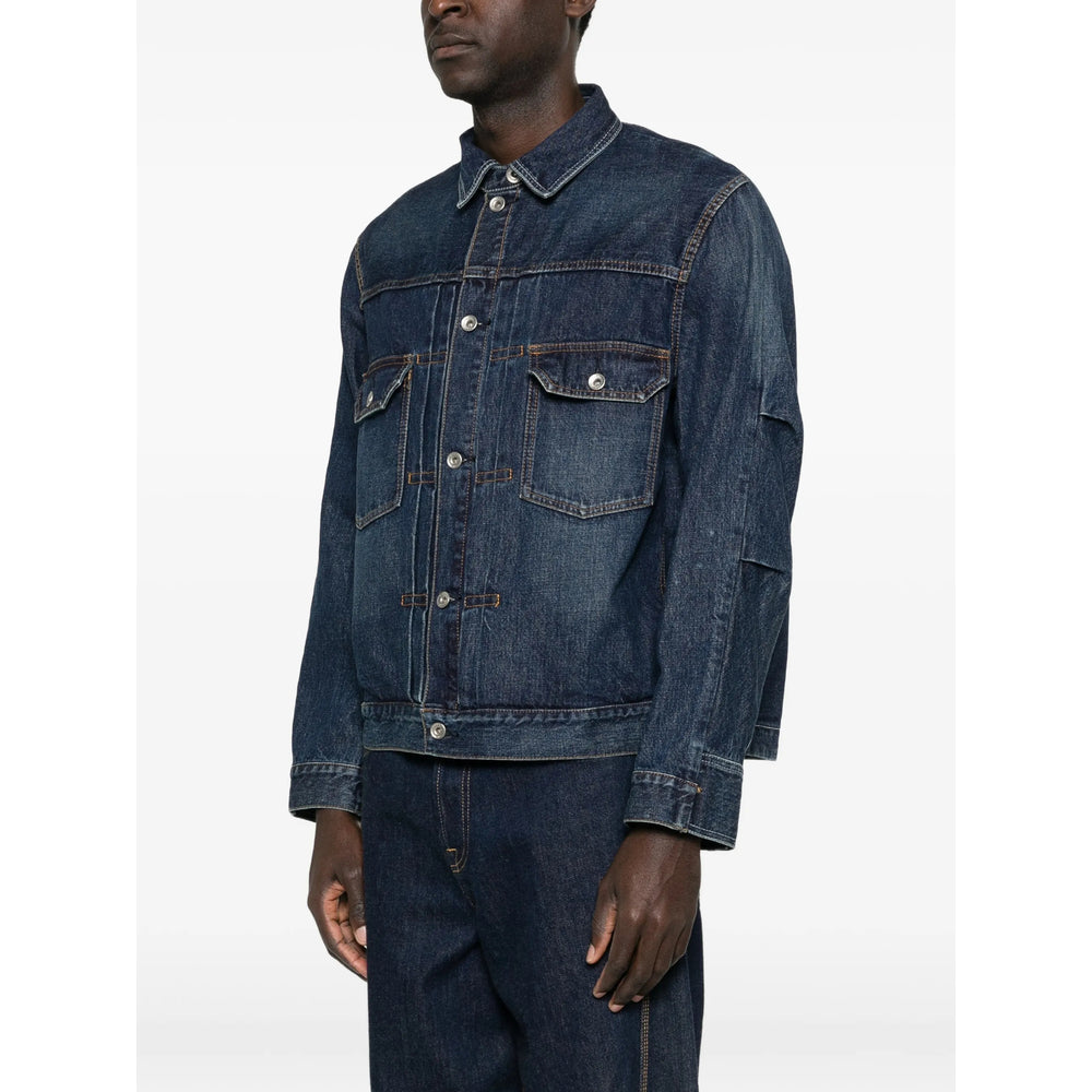 Sacai Blue Jackets - Denim Jackets Men SACAI