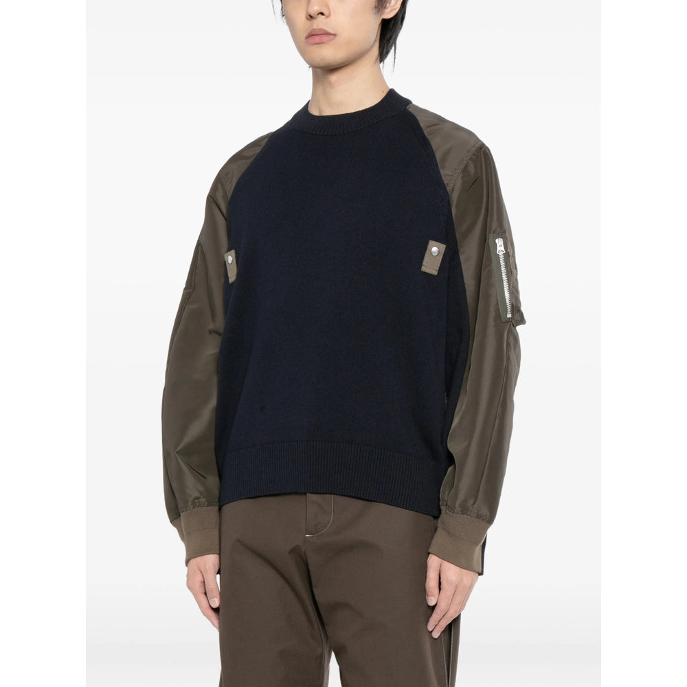 Sacai Black Sweaters & Knitwear - Sweatshirts Men SACAI