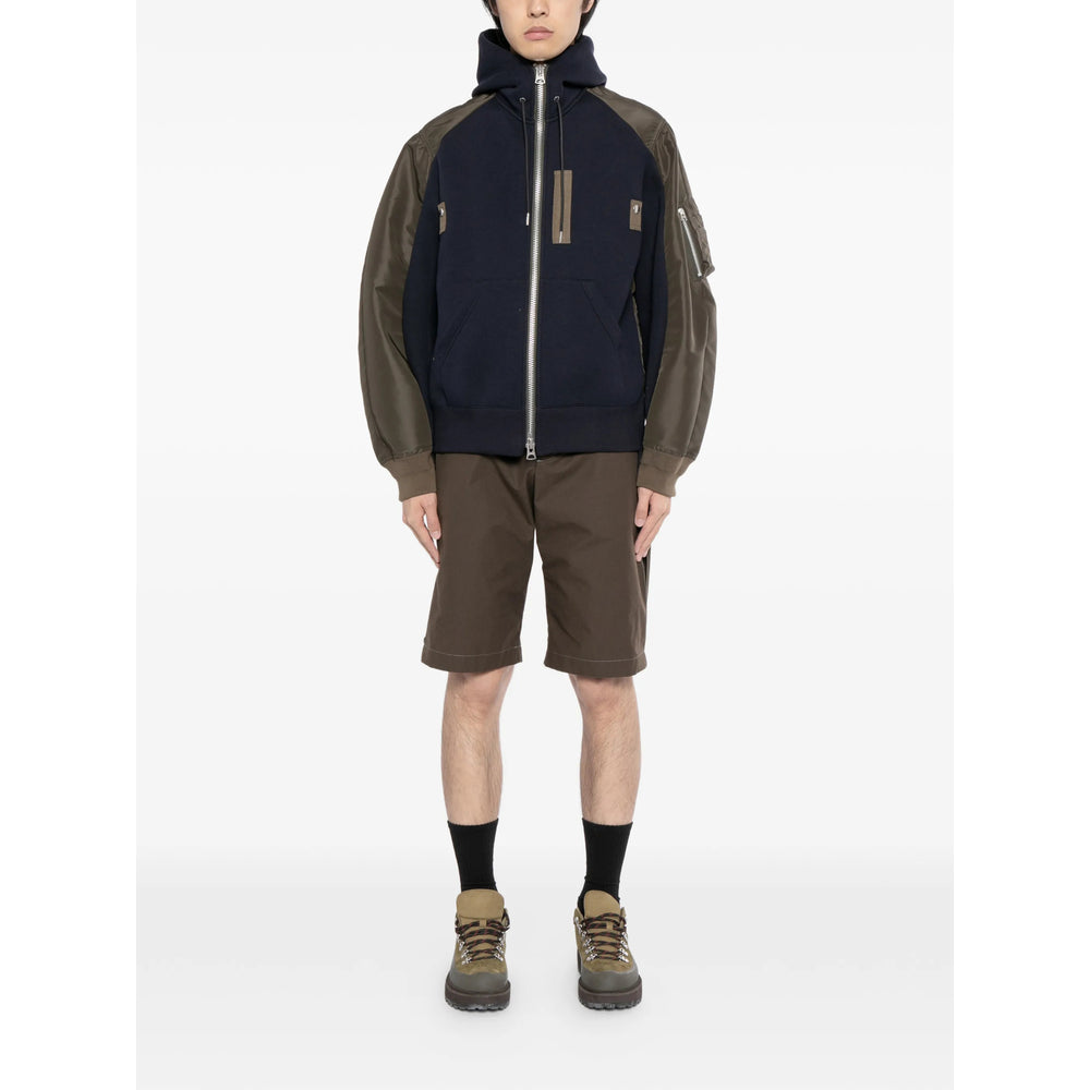 Sacai Blue Jackets - Hooded Jackets Men SACAI