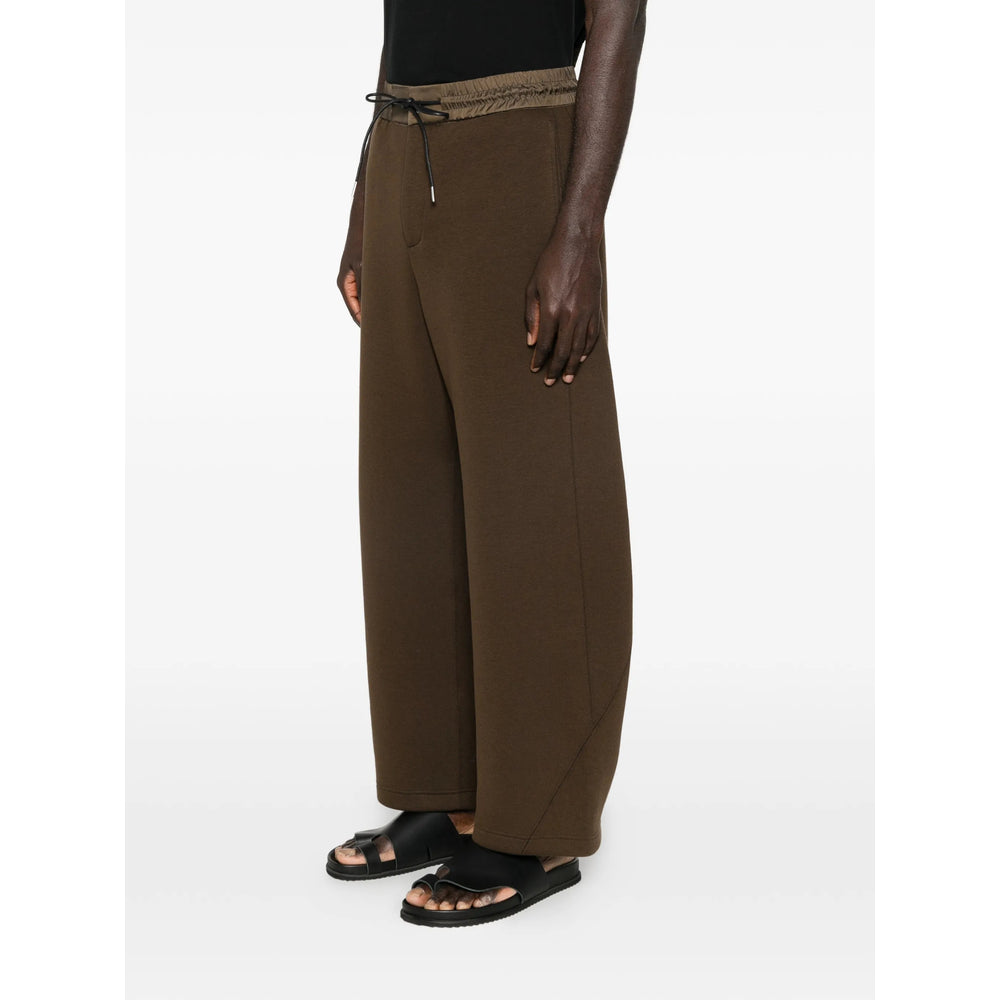 Sacai Brown Trousers - Wide-Leg Trousers Men SACAI