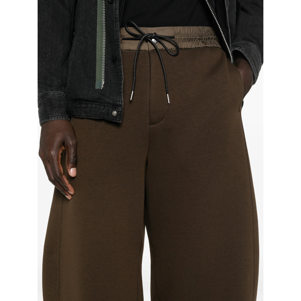 Sacai Brown Trousers - Wide-Leg Trousers Men SACAI