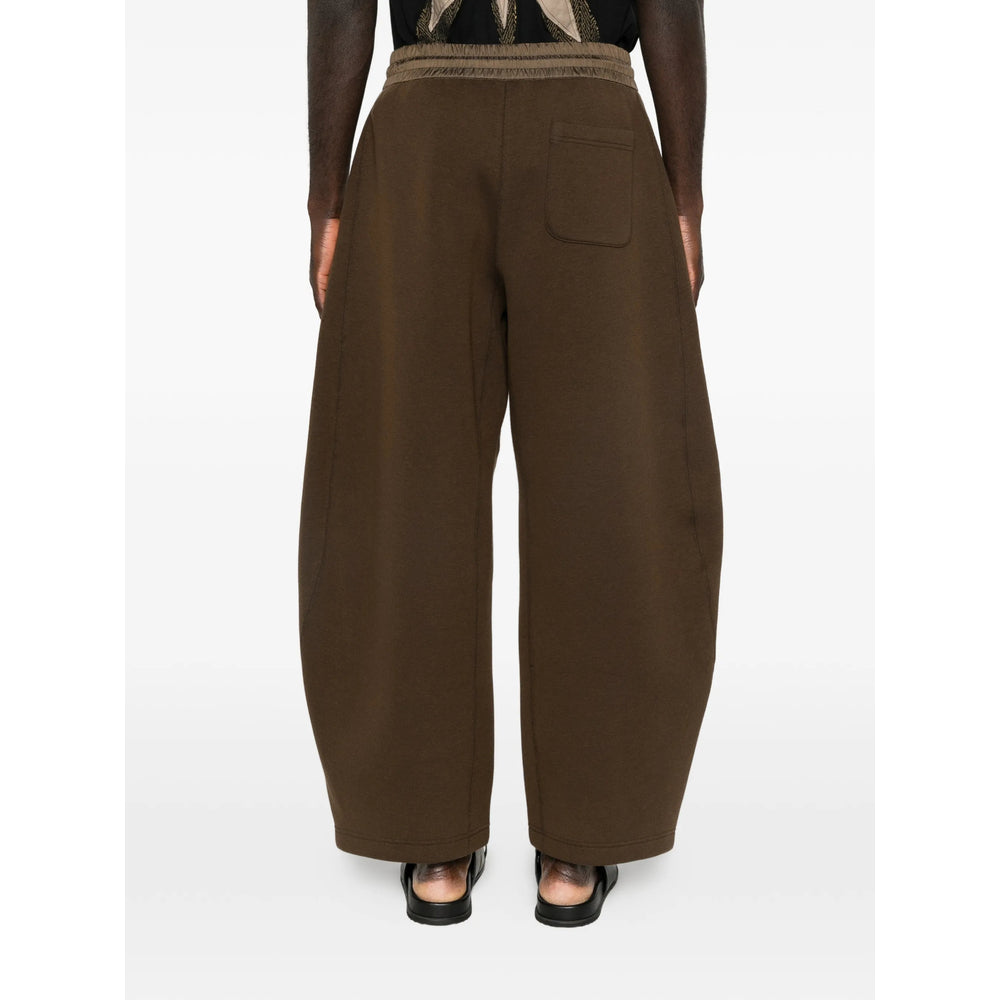 Sacai Brown Trousers - Wide-Leg Trousers Men SACAI