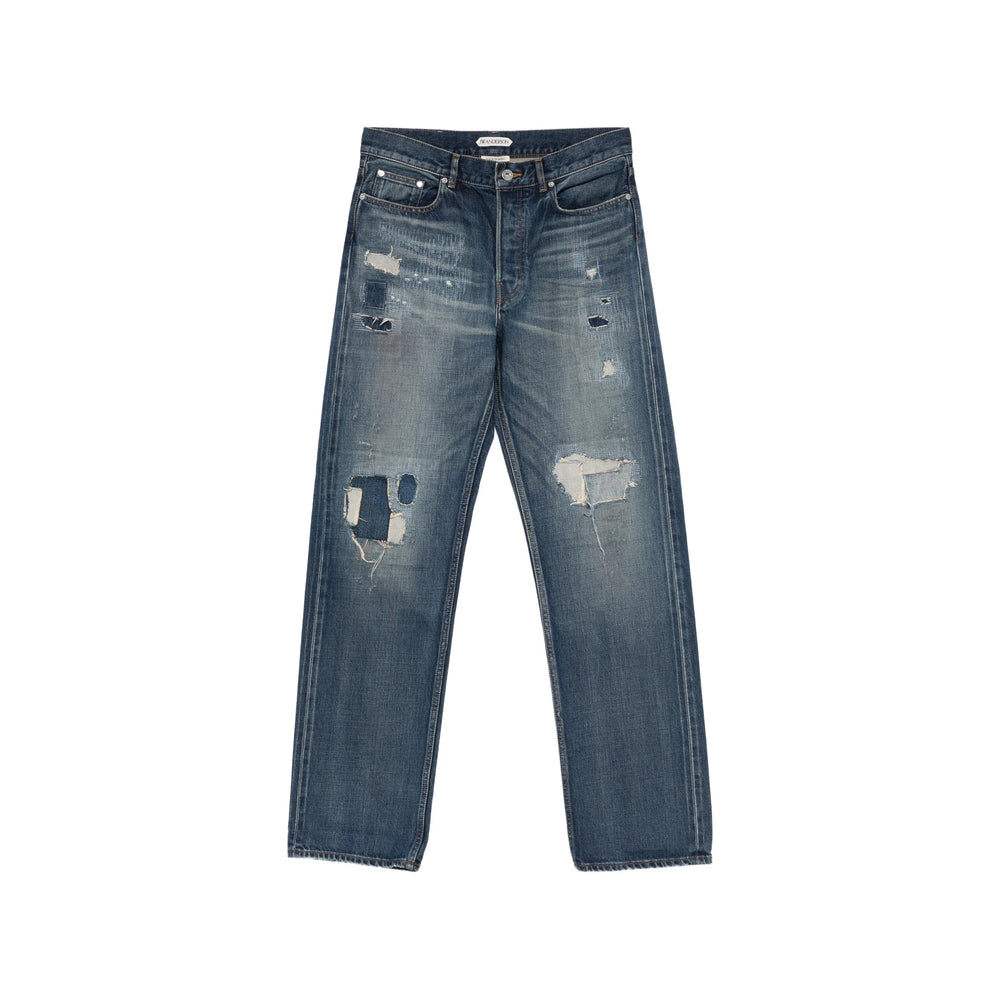 Jw Anderson Blue Denim - Regular & Straight-Leg Jeans Men J.W. ANDERSON