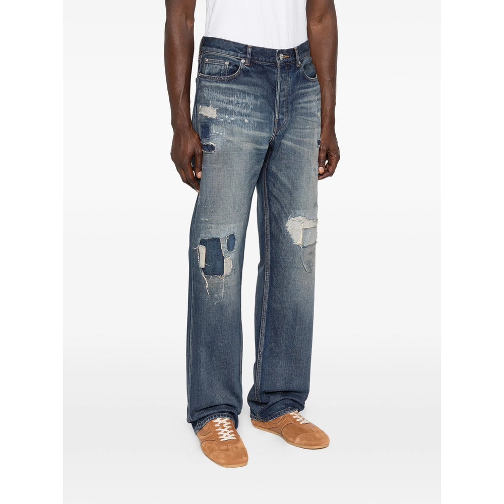 Jw Anderson Blue Denim - Regular & Straight-Leg Jeans Men J.W. ANDERSON