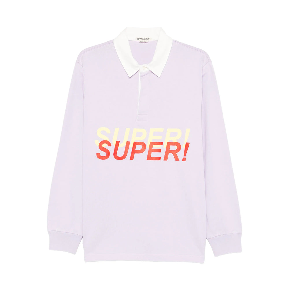 Jw Anderson Purple Polo Shirts Men J.W. ANDERSON