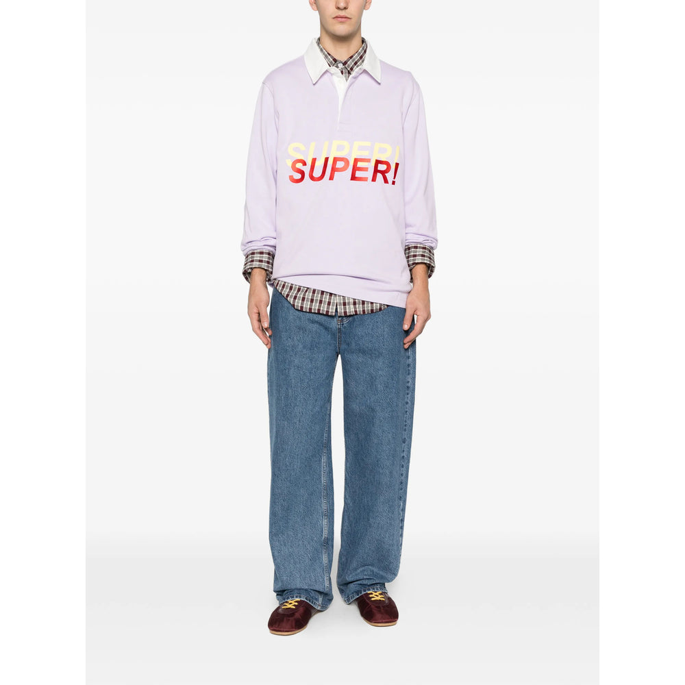 Jw Anderson Purple Polo Shirts Men J.W. ANDERSON