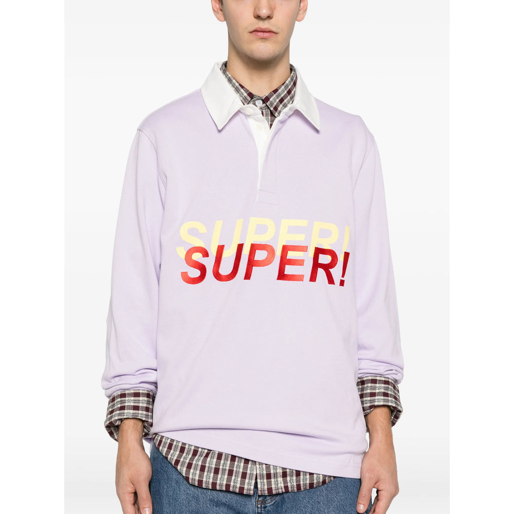 Jw Anderson Purple Polo Shirts Men J.W. ANDERSON