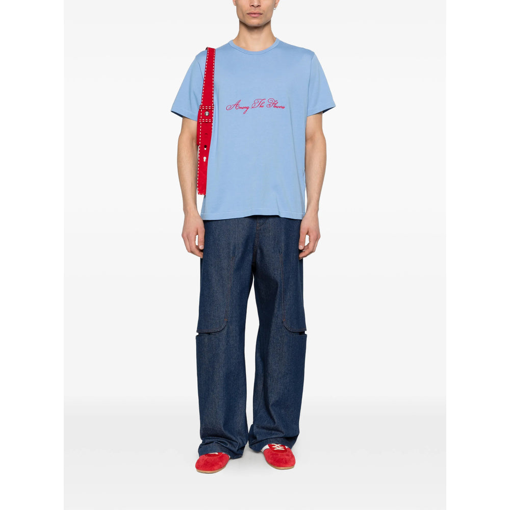 Jw Anderson Blue T-Shirts & Vests - T-Shirts Men J.W. ANDERSON