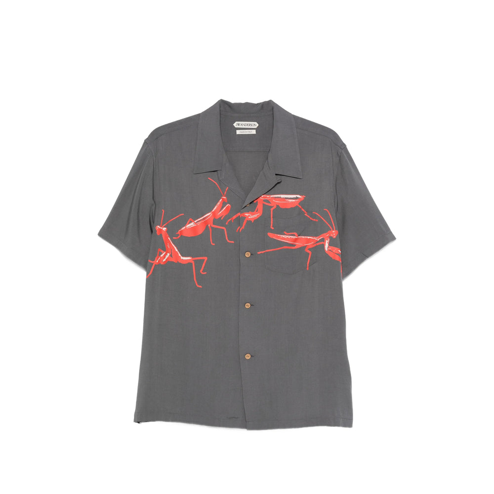 Jw Anderson Grey Shirts Men J.W. ANDERSON