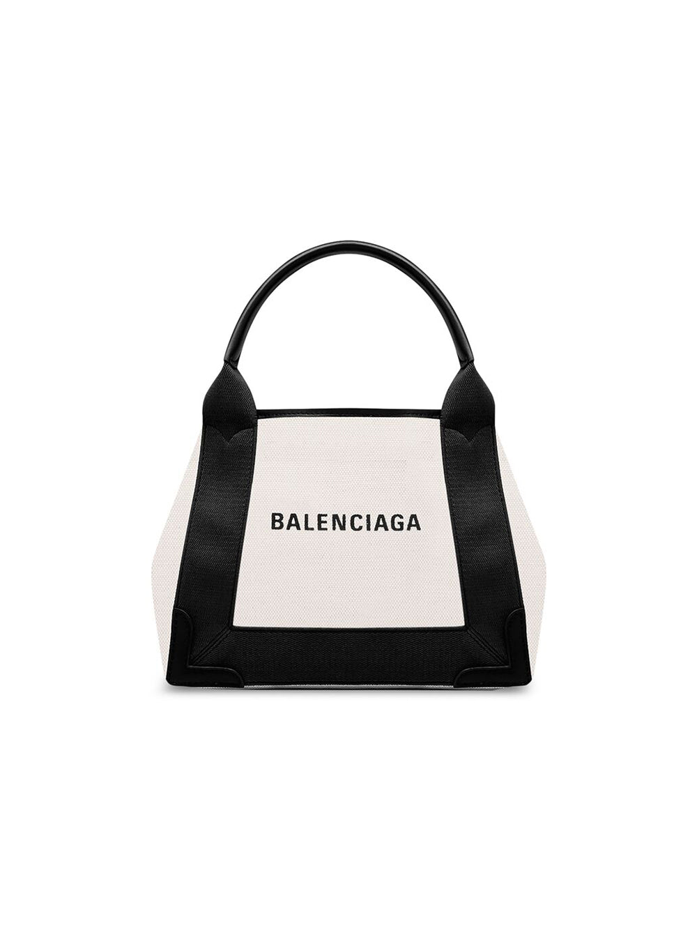 Balenciaga Women Canvas And Leather Navy Cabas Xs Bag BALENCIAGA